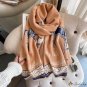 Warm scarf female autumn and winter new double-sided imitation cashmere thickened large shawl