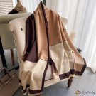 New female autumn and winter scarf colorful pink faux cashmere warm shawl