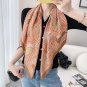 New 90cm silk scarf twill silk large square scarf ladies when printed headscarf shawl