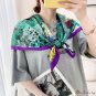 New fashion decoration 90cm large square scarf women's scarf twill silk headscarf warm shawl