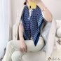 New silk scarf 90cm twill silk large square scarf women's fashion print headscarf shawl
