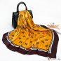 Silk scarf women's new simple point print square scarf simulation silk scarf shawl headscarf