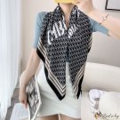 New twill silk large square scarf ladies printing scarf silk scarf luxury headscarf shawl