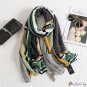 Cotton and linen feel colorful scarf female winter warm dual-use shawl spring and autumn sarong beac