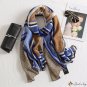 Cotton and linen feel colorful scarf female winter warm dual-use shawl spring and autumn sarong beac
