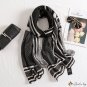 Cotton and linen feel colorful scarf female winter warm dual-use shawl spring and autumn sarong beac