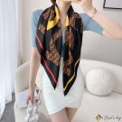 Spring and summer new letter silk scarf sweet printing large square scarf female scarf twill silk he
