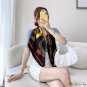 Spring and summer new letter silk scarf sweet printing large square scarf female scarf twill silk he