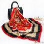 New square scarf chain printing silk scarf ladies simulation silk scarf shawl headscarf