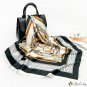 New square scarf chain printing silk scarf ladies simulation silk scarf shawl headscarf