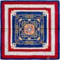 New square scarf chain printing silk scarf ladies simulation silk scarf shawl headscarf