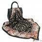 90cm large square scarf female new simulation silk printing silk scarf shawl ladies scarf headscarf