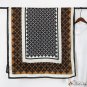 New cotton linen hand printed silk scarf long scarf female fashion spring and autumn thin section sh