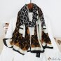New cotton linen hand printed silk scarf long scarf female fashion spring and autumn thin section sh