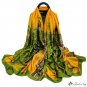 New peacock printing long silk scarf women beach towel printing sunshade shawl scarf female