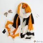 Spring new decorative scarves female fashion flow decorative shawl spell color silk scarf beach scar