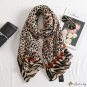 Spring and autumn cotton linen hand long scarf leopard scarf female fashion spring and summer gauze
