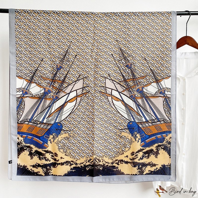 Autumn new cotton linen hand scarf female winter long scarf warm gauze shawl beach towel