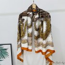 130CM silk scarf new simulation silk satin printing degree shawl square scarf female scarf