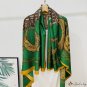 130CM silk scarf new simulation silk satin printing degree shawl square scarf female scarf