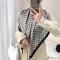 Season new 90cm large square scarf female elegant twill silk fashion printing silk scarf decorative 