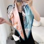 Twill silk large square scarf Ms. printed scarf simulation silk scarf female neck scarf shawl
