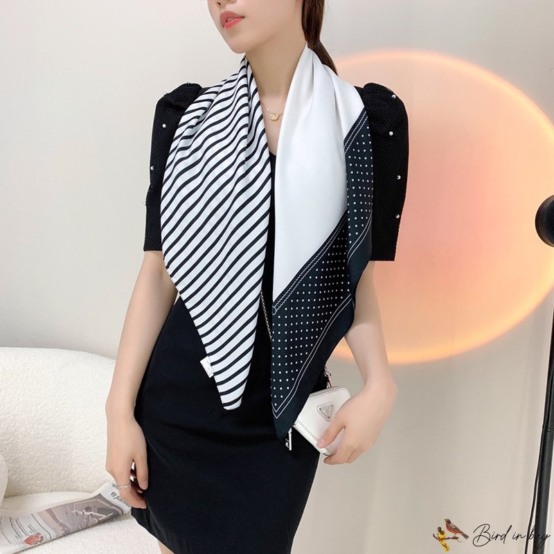 New 90cm twill silk large square scarf women shawl silk scarf printed turban scarf silk scarf