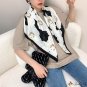 Season new 90cm large square scarf female elegant twill silk fashion geometric print silk scarf deco