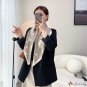 Season new 90cm large square scarf female elegant twill silk fashion geometric print silk scarf deco