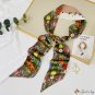 Small long ribbon hair ribbon female tie hair float tie ponytail ribbon tie ponytail thin long Frenc
