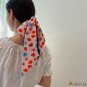 Small long ribbon hair ribbon female tie hair float tie ponytail ribbon tie ponytail thin long Frenc