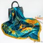 Silk scarf female simulation silk scarf colorful deer printed small square scarf scarf shawl