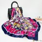 New silk scarf female headscarf French vintage scarf mythical printing large square scarf 90cm shawl