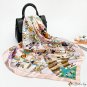New silk scarf female headscarf French vintage scarf mythical printing large square scarf 90cm shawl
