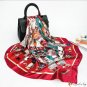 New silk scarf female headscarf French vintage scarf mythical printing large square scarf 90cm shawl