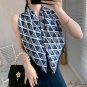 90cm twill silk large square scarf female spring and summer new satin printed silk scarf decorative