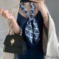 90cm twill silk large square scarf female spring and summer new satin printed silk scarf decorative