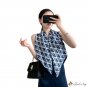 90cm twill silk large square scarf female spring and summer new satin printed silk scarf decorative