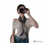 Summer new twill silk 90cm silk scarf women's French retro large square scarf scarf headscarf shawl