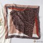 70cm small square scarf silk scarf female new leopard print satin scarf shawl