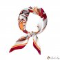 Silk scarf small square scarf female spring horse group printing square scarf satin scarf shawl