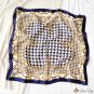 Silk scarf female new bird check print small square scarf satin scarf shawl