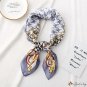 Silk scarf female new bird check print small square scarf satin scarf shawl