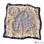 Silk scarf female new bird check print small square scarf satin scarf shawl