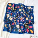 70cm small square scarf silk scarf female spring and summer new floral printing square scarf satin s