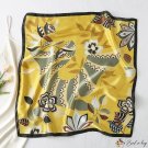 70cm small square scarf silk scarf female spring and summer new floral printing square scarf satin s