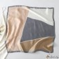 Small square scarf silk scarf women spring 70cm spell color printing square scarf satin scarf