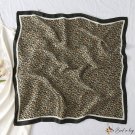 70cm small square scarf silk scarf female spring and summer new leopard print satin scarf shawl
