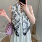 Spring and summer new 90cm large square scarf women shawl twill silk printing silk scarf scarf with