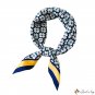 Silk scarf female spring and summer new floral print 70cm small square scarf satin scarf shawl